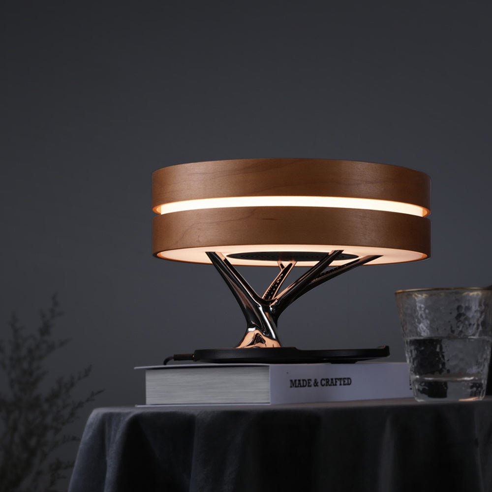 Enceinte Bluetooth Intelligente avec Lampe de Lit et Chargement Sans Fil - Allomarc.com