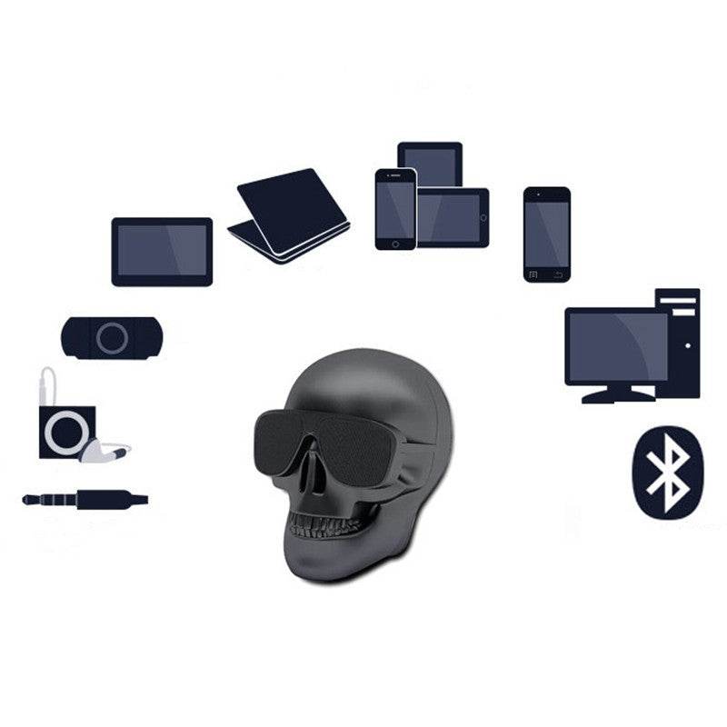 Enceinte Bluetooth Skull Sans Fil - Allomarc.com