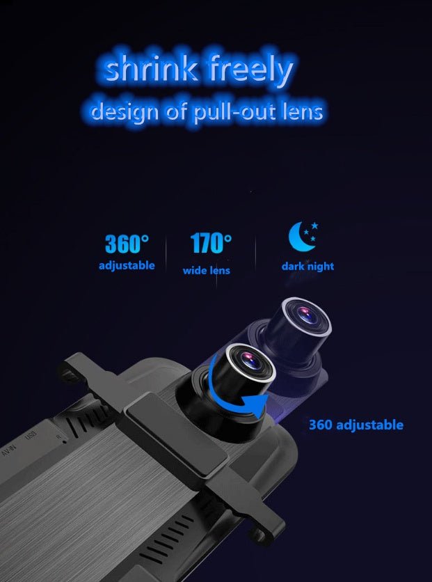 Enregistreur de conduite avec double caméra et écran complet - Allomarc.com