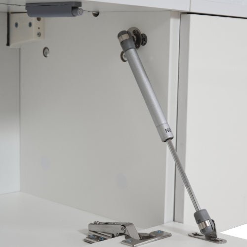 Ensemble de 3 unités murales TV, meuble TV LED, cabinet TV haut brillant, mobilier de salon blanc - Allomarc.com