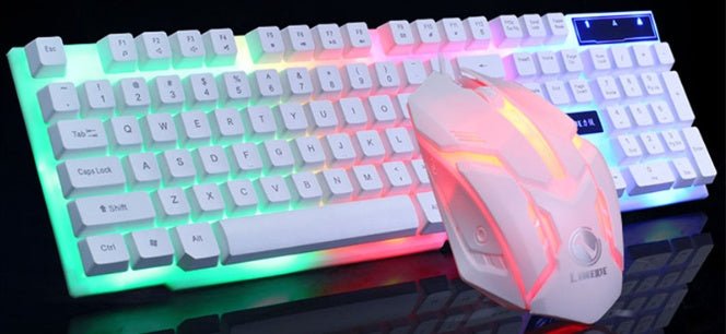 Ensemble de Clavier et Souris de Jeu GTX300 CF LOL avec Éclairage - Allomarc.com