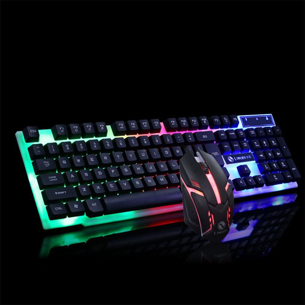 Ensemble de Clavier et Souris de Jeu GTX300 CF LOL avec Éclairage - Allomarc.com