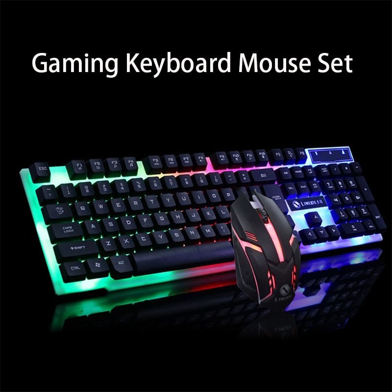 Ensemble de Clavier et Souris de Jeu GTX300 CF LOL avec Éclairage - Allomarc.com