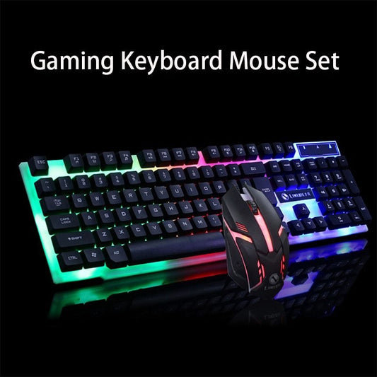 Ensemble de Clavier et Souris de Jeu GTX300 CF LOL avec Éclairage - Allomarc.com