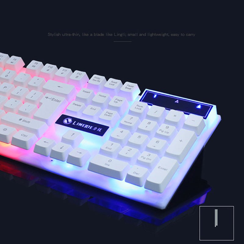 Ensemble de Clavier et Souris de Jeu GTX300 CF LOL avec Éclairage - Allomarc.com