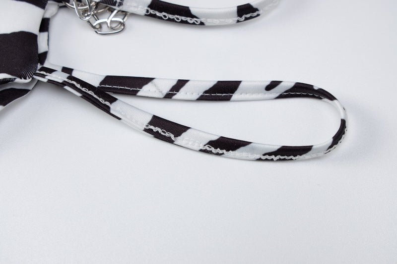 Ensemble de Maillot de Bain Imprimé avec Chaîne Tether - Allomarc.com