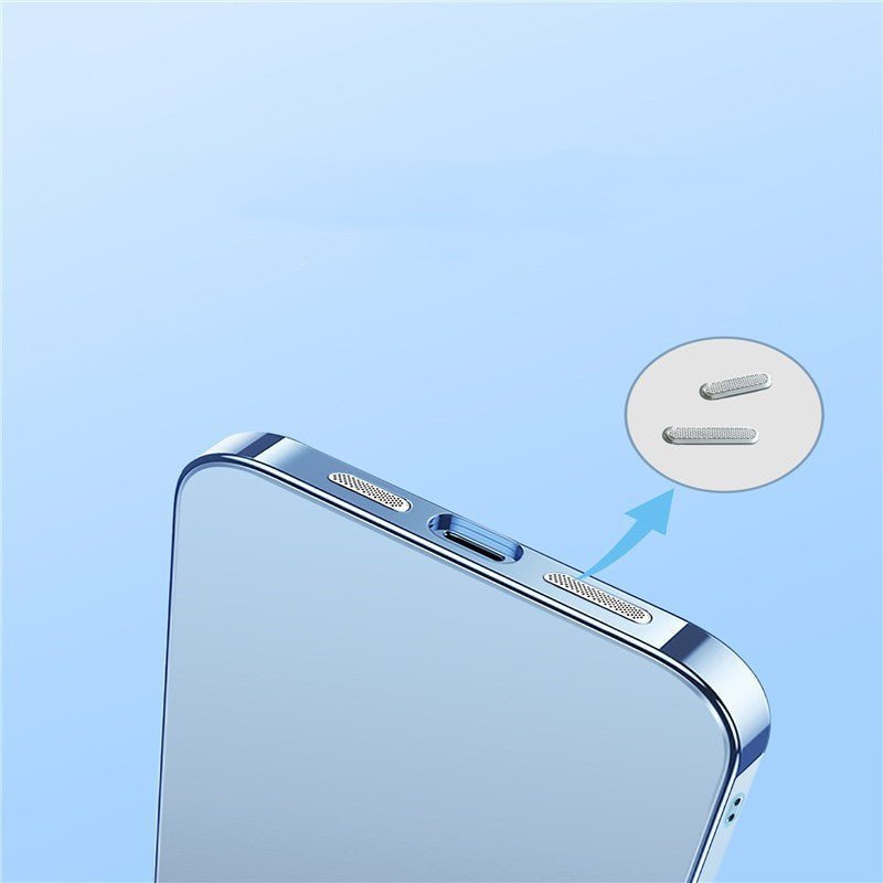 Étui de Téléphone Mobile en TPU Électroplaqué avec Film en Verre et Filtre à Poussière - Allomarc.com