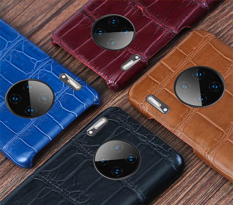 Étui en Cuir d'Alligator pour Téléphone - Allomarc.com