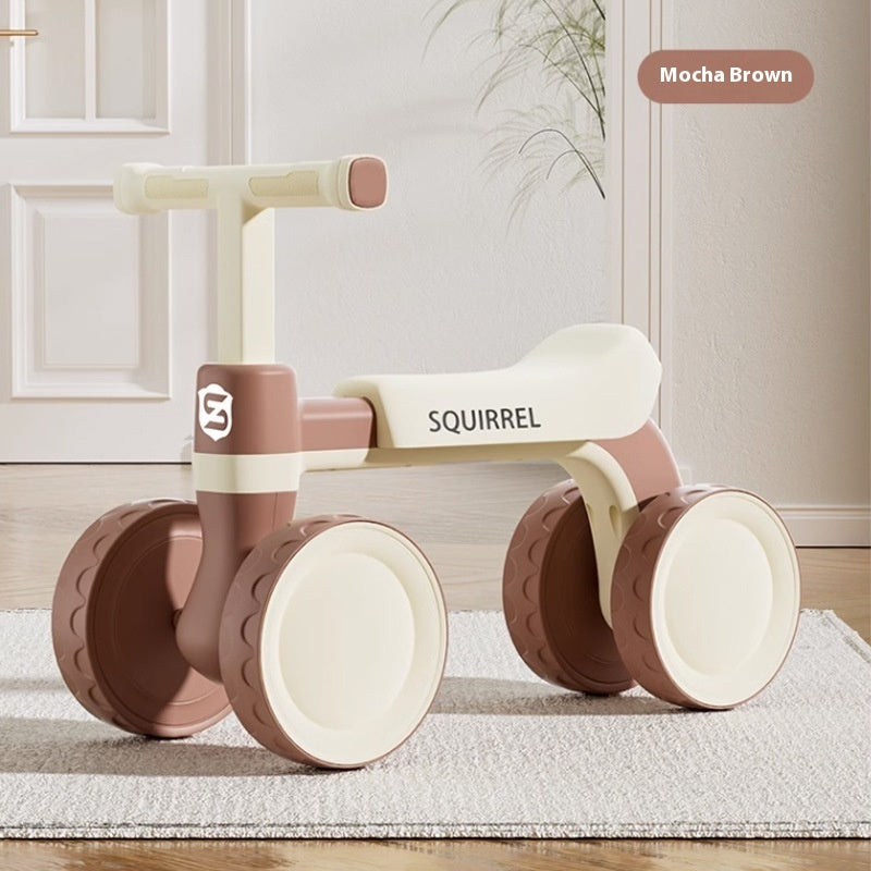 Vélo d'équilibre pour enfants à quatre roues sans pédales