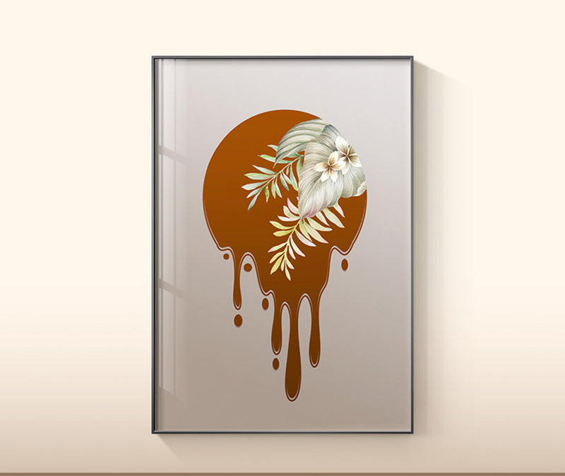 Toile Peinture Murale Art de Feuille de Plante