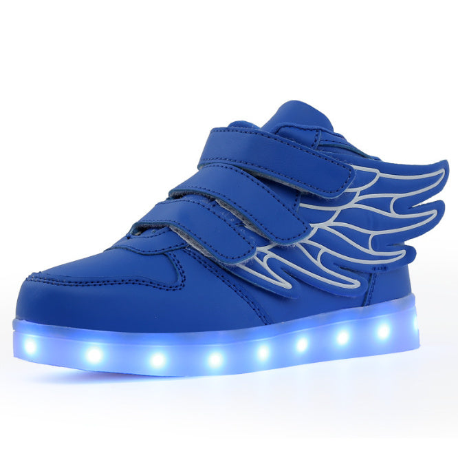 Chaussures LED pour enfants avec ailes lumineuses - Chaussures de loisirs colorées
