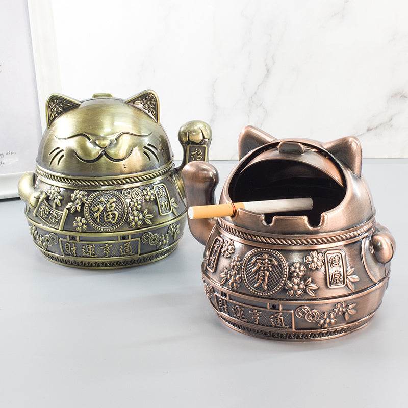 Cendrier Chat Porte-Bonheur Créatif - Allomarc.com