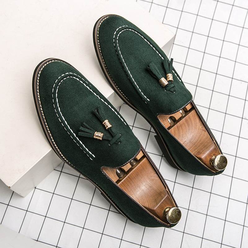 Chaussures de mode en cuir mat pour hommes - Allomarc.com