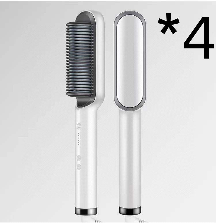 Fer à Lisser 2 En 1 avec Peigne Chaud et Boucleur Ions Négatifs