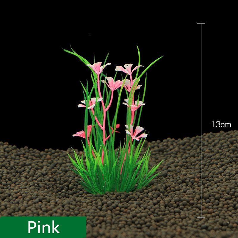 Décoration d'Aquarium en Plastique - Plantes Aquatiques