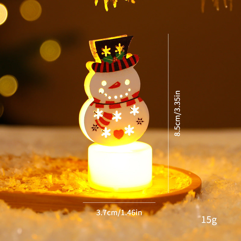 Lumière Électronique LED en Bougie de Noël pour Décoration de Sapin Créative