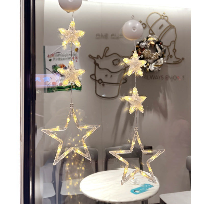 Guirlande Lumineuse Étoile LED 3 pièces pour Décoration de Noël