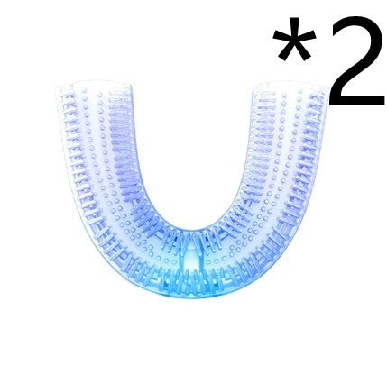Brosse à dents électrique automatique 360° étanche avec lumière bleue et charge USB