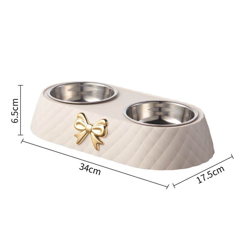 Bols à Croquettes en Nœud pour Chats - Allomarc.com