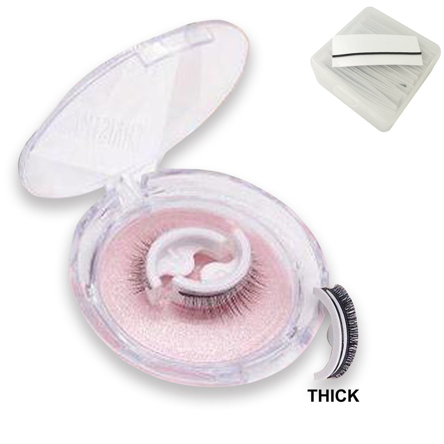 Faux Cils Autocollants Épais pour Femmes - Sans Colle - Allomarc.com