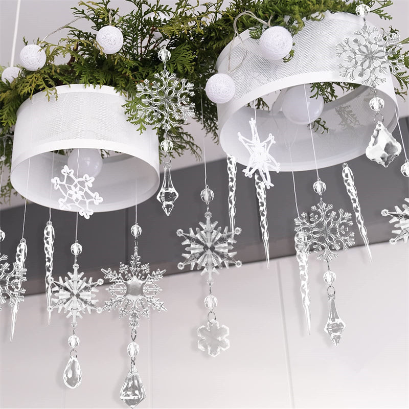 10pcs Acrylic Ornaments for Christmas Tree Decoration