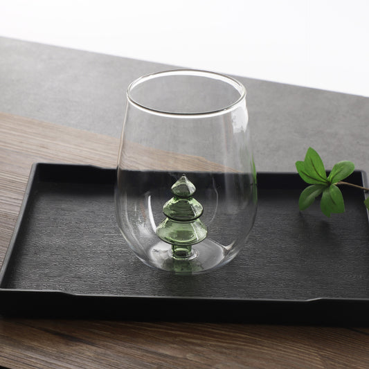 Verres Créatifs en Verre Borosilicate - Arbre de Noël