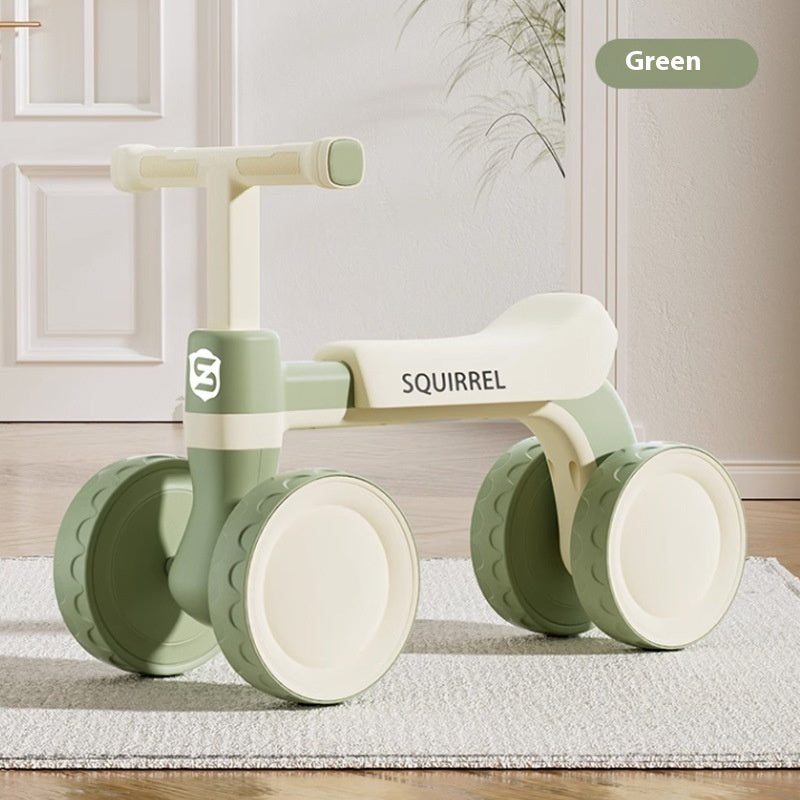 Vélo d'équilibre pour enfants à quatre roues sans pédales