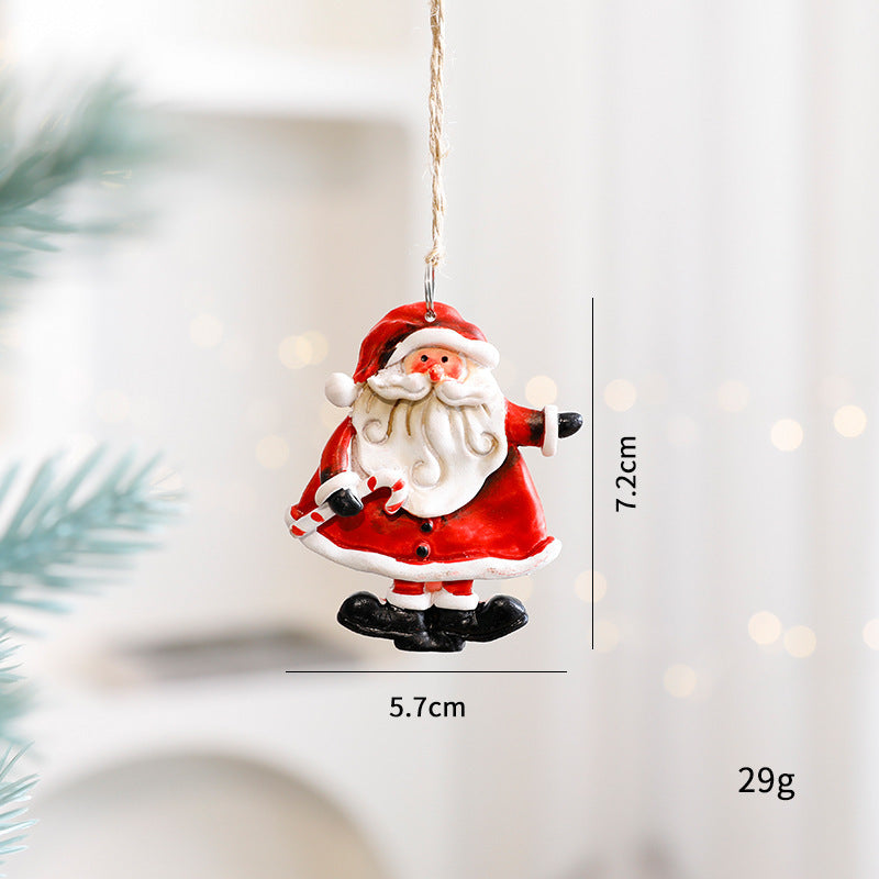 Décorations de Noël Pendant Petit Bonhomme de Pain d'Épice et Bonhomme de Neige pour Seniors