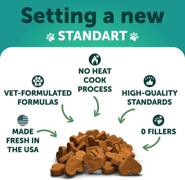 Friandises Calmantes au Chanvre pour Chiens - Soulagement de l'Anxiété avec Huile de Chanvre, Curcuma, Valériane et Gingembre