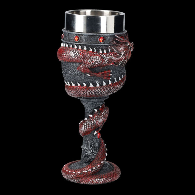 Verre à vin rouge créatif personnalisé 3D en acier inoxydable Dragon Chinois