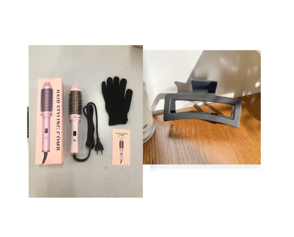 Fer à friser et peigne droit multifonctionnel portable - Allomarc.com