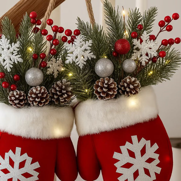 Christmas Ornaments: Candy Lollipop Gloves with Candy Cane