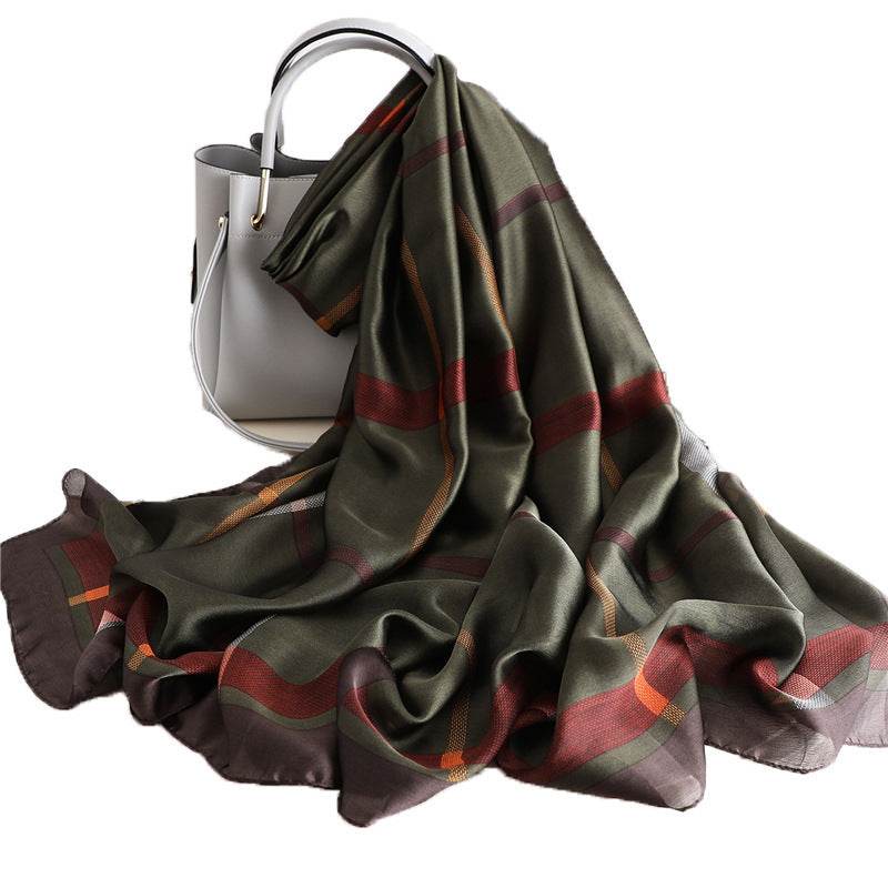 Foulard en Soie Géométrique - Allomarc.com