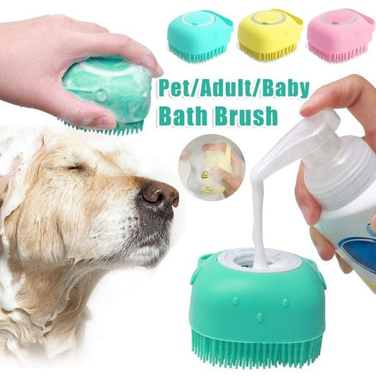 Gants de Bain en Silicone pour Chiens - Brosse de Massage et Nettoyage - Allomarc.com