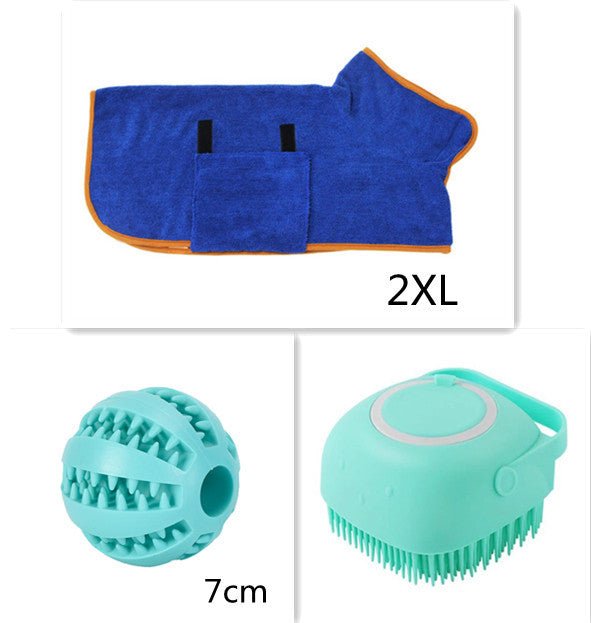 Gants de Bain en Silicone pour Chiens - Brosse de Massage et Nettoyage - Allomarc.com