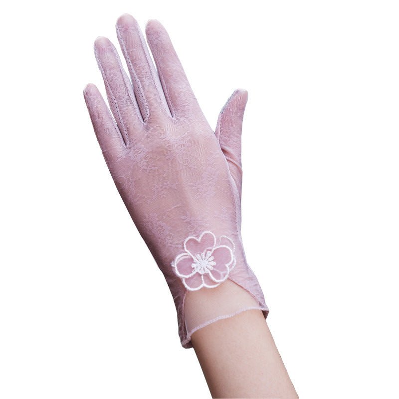 Gants de Protection UV Femme en Soie Glacée - Allomarc.com