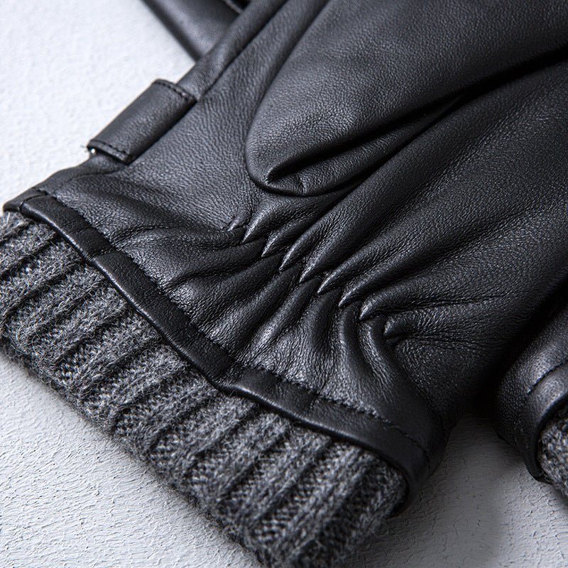 Gants en Cuir pour Hommes avec Écran Tactile - Confort et Élégance en Automne et Hiver - Allomarc.com