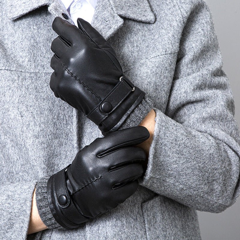 Gants en Cuir pour Hommes avec Écran Tactile - Confort et Élégance en Automne et Hiver - Allomarc.com