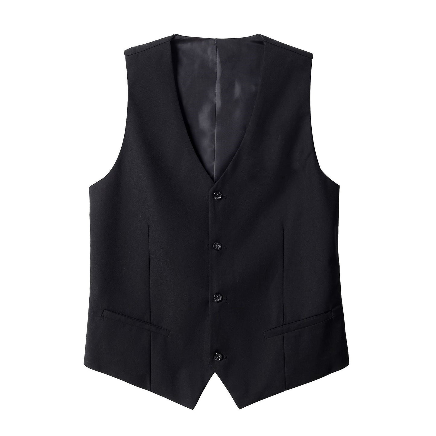 Gilet de Costume Noir Slim Fit pour Hommes - Vêtements Professionnels - Allomarc.com