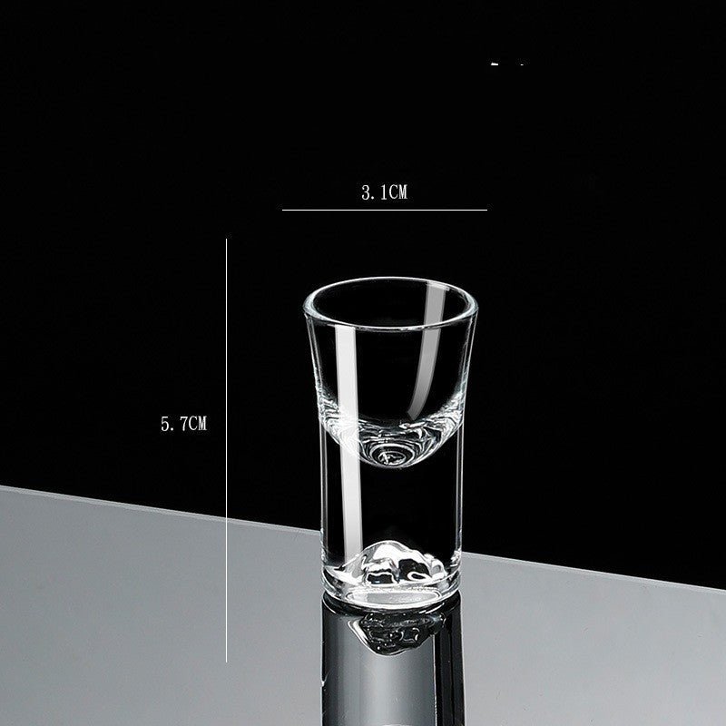 Gobelet à Shot en Verre Cristal avec Diviseur en Feuille d'Or - Allomarc.com
