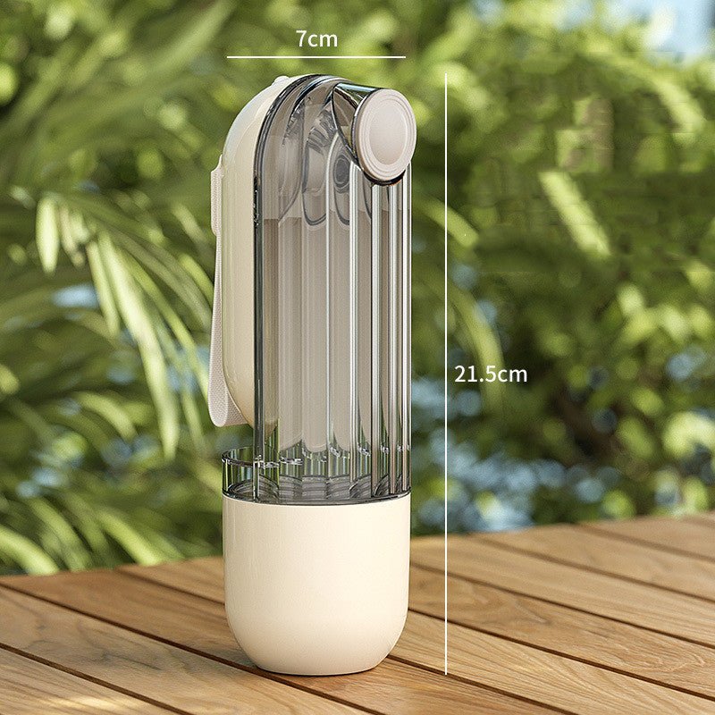 Gobelet d'Eau 2 en 1 pour Animaux de Compagnie - Design Segmenté Vert - Allomarc.com