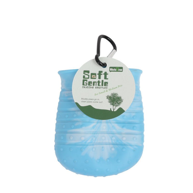 Gobelet Nettoyeur de Pattes 2 en 1 pour Chiens - Brosse Portable pour Animaux - Allomarc.com