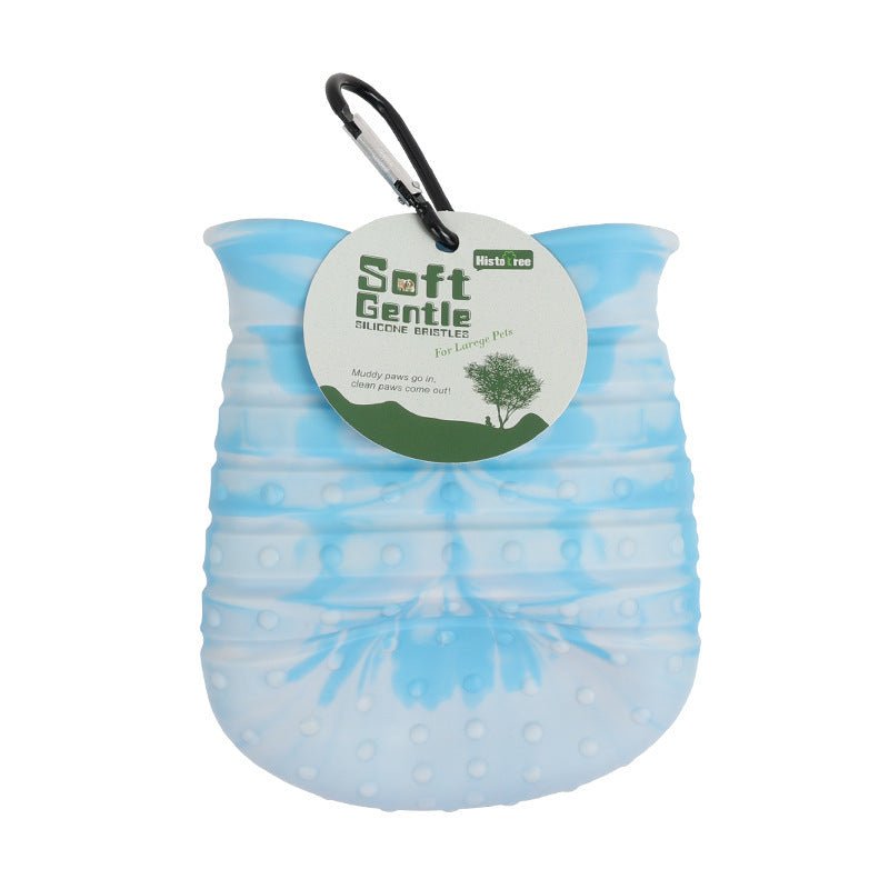 Gobelet Nettoyeur de Pattes 2 en 1 pour Chiens - Brosse Portable pour Animaux - Allomarc.com