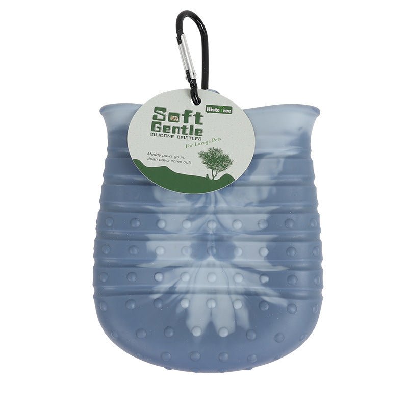 Gobelet Nettoyeur de Pattes 2 en 1 pour Chiens - Brosse Portable pour Animaux - Allomarc.com