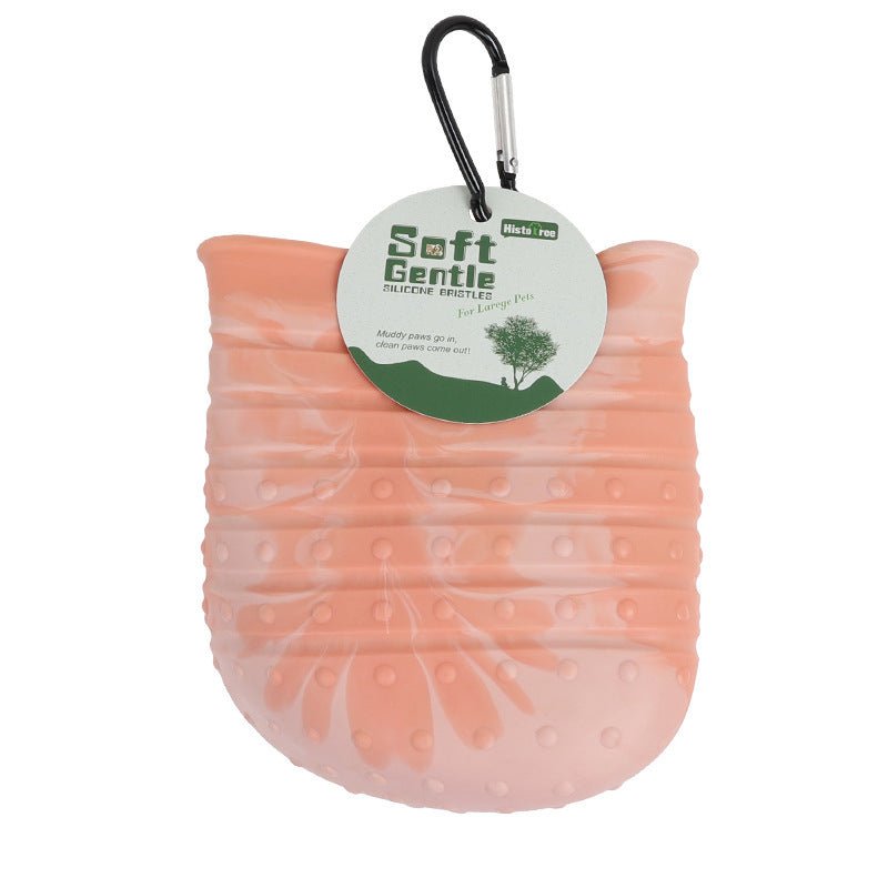 Gobelet Nettoyeur de Pattes 2 en 1 pour Chiens - Brosse Portable pour Animaux - Allomarc.com