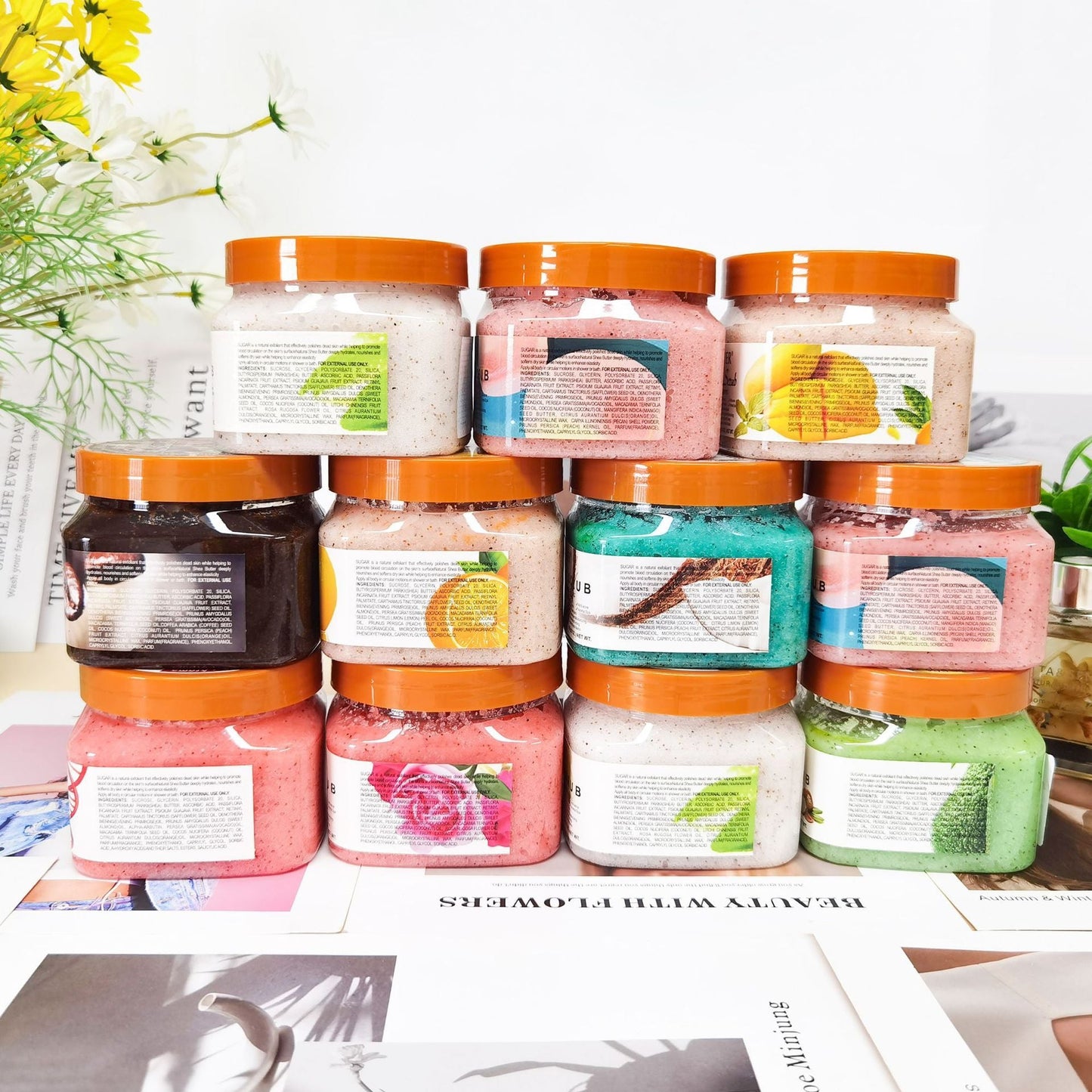 Gommage Sucré Exfoliant au Sel de Bain Glacé - Allomarc.com