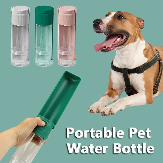 Gourde Portable Pour Animaux de Compagnie - Distributeur d'Eau et Bol de Boisson pour Chiens et Chats - Allomarc.com