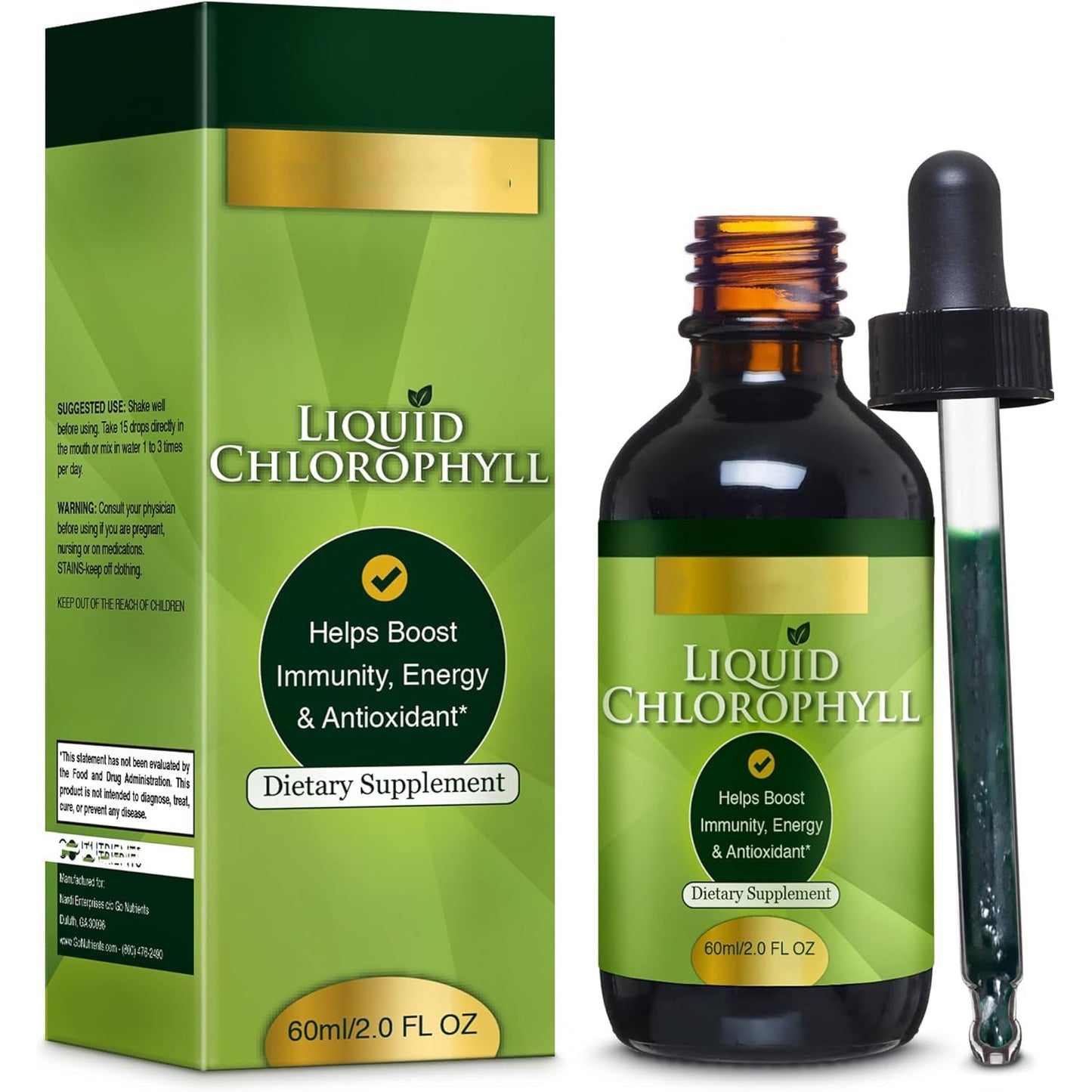 Gouttes Liquides de Chlorophylle - Allomarc.com