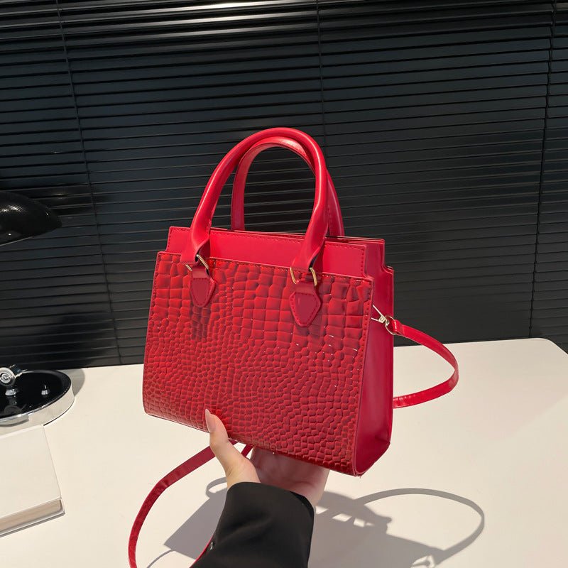 Grand Sac à Main Texturé pour Commuter - Sac Bandoulière Pratique - Allomarc.com