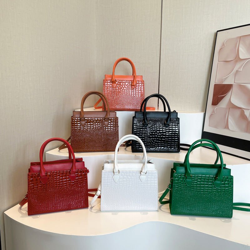 Grand Sac à Main Texturé pour Commuter - Sac Bandoulière Pratique - Allomarc.com